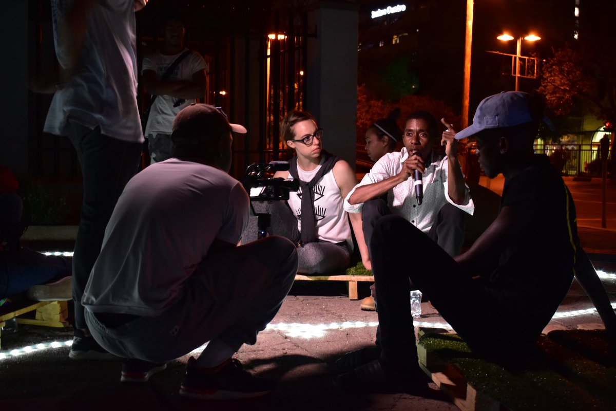 DecolonizingG's tweet image. Defining Public Space
(Land Pavilion) 

A week long public discussion that ran parallel to the 2nd National Land Conference in 2018. We discussed access, spatial justice, infrastructure, urban transformations and new urban land questions. Using MoJ courtyard as a public theatre!