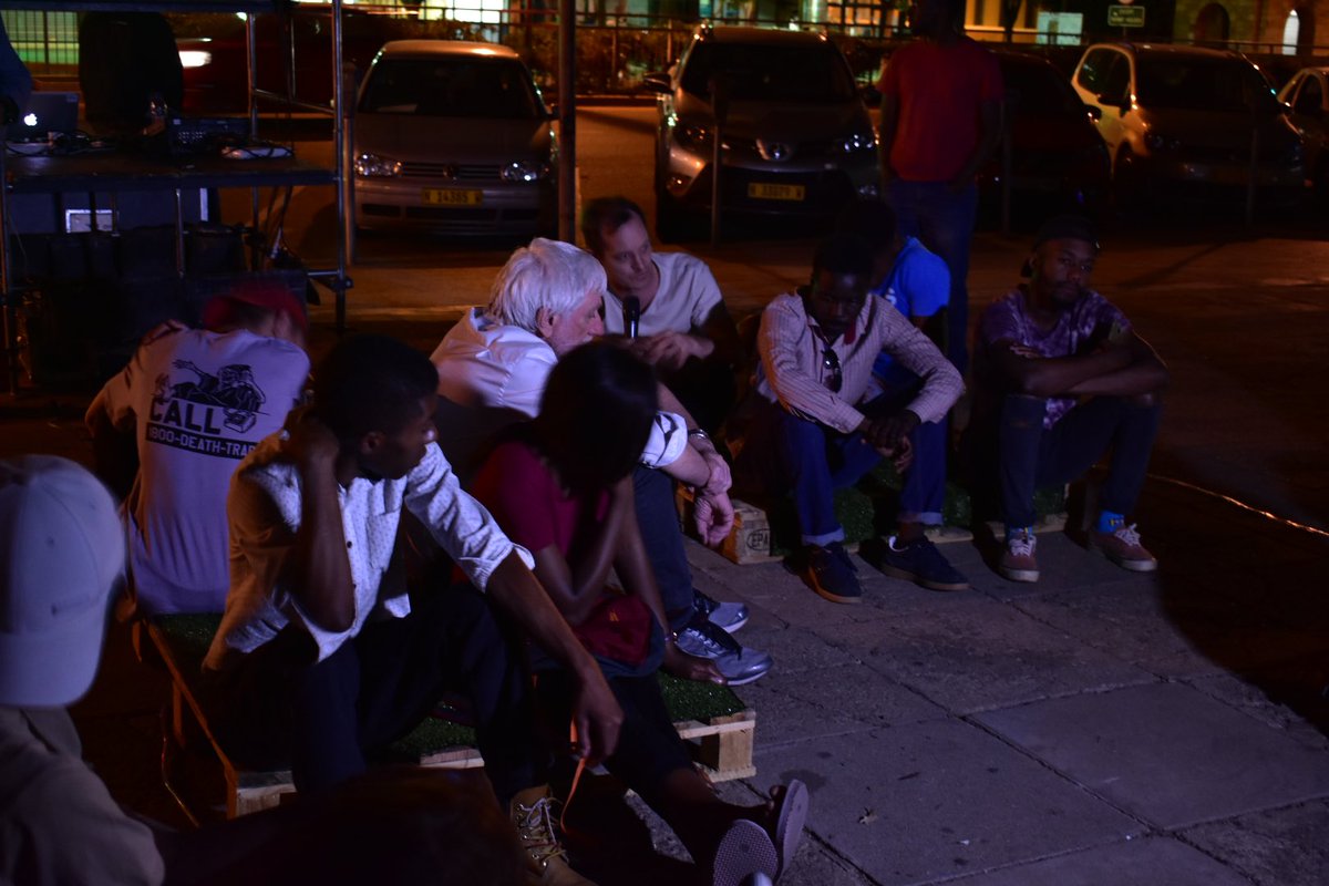 DecolonizingG's tweet image. Defining Public Space
(Land Pavilion) 

A week long public discussion that ran parallel to the 2nd National Land Conference in 2018. We discussed access, spatial justice, infrastructure, urban transformations and new urban land questions. Using MoJ courtyard as a public theatre!