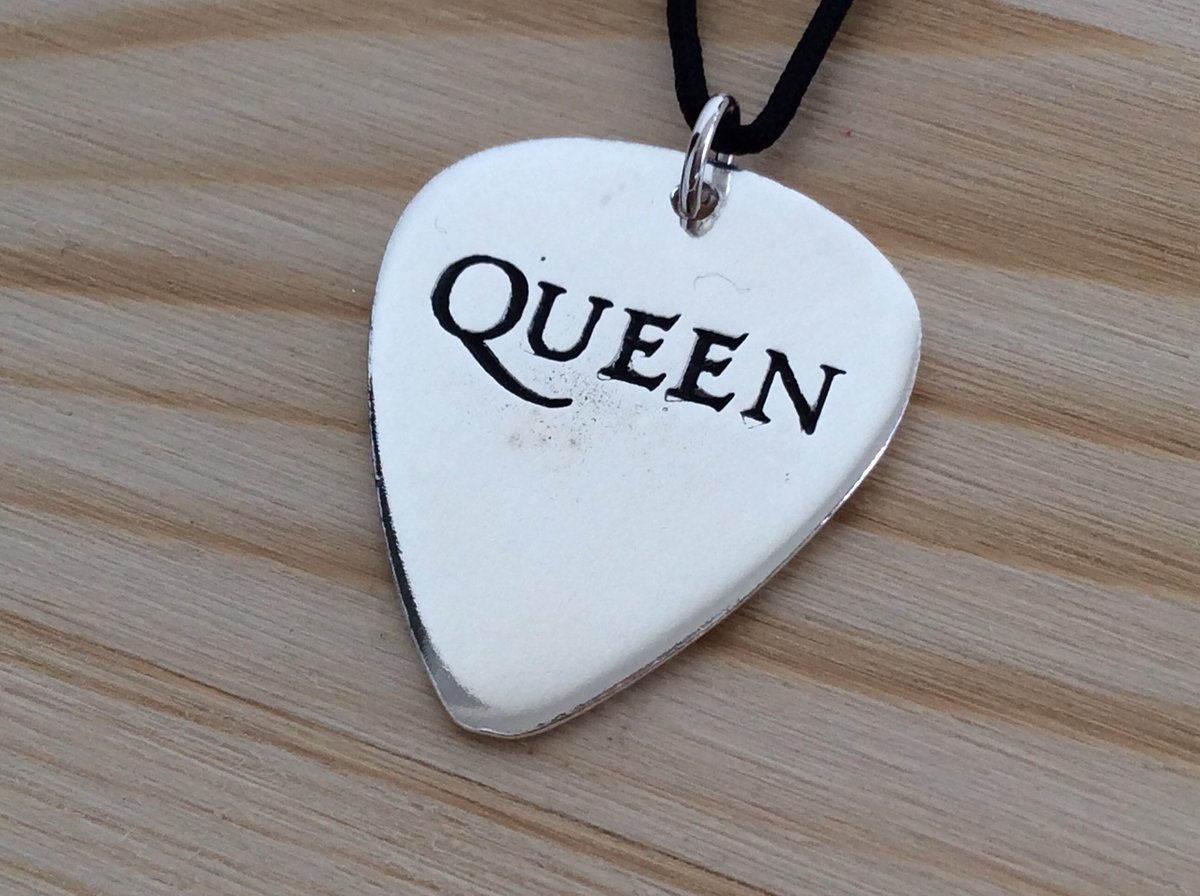 Silver Round Necklace Rock Guitar Music Grunge