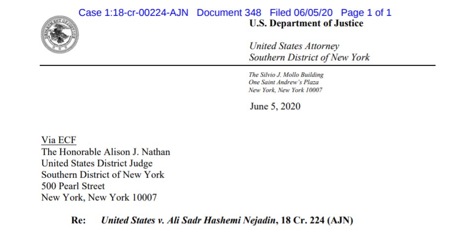 Iranian Ali Sadr Hasheminejad had been convicted on 4 counts of using Pilatus Bank in Malta as a conduit for Venezuela & Iran to violate sanctions on Iran. https://www.courtlistener.com/docket/6360274/348/united-states-v-nejad/