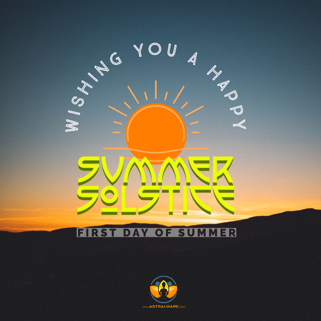 Astralware's tweet image. Happy Summer Solstice and First Day of Summer to Everyone!
Summer is by far my favorite time of the year.  Not only does it bring back childhood memories of pool parties, barbecues, forest hikes with the dog, etc., #solstice2020 #solstice #happysolstice astralware.com/summer-solstic…