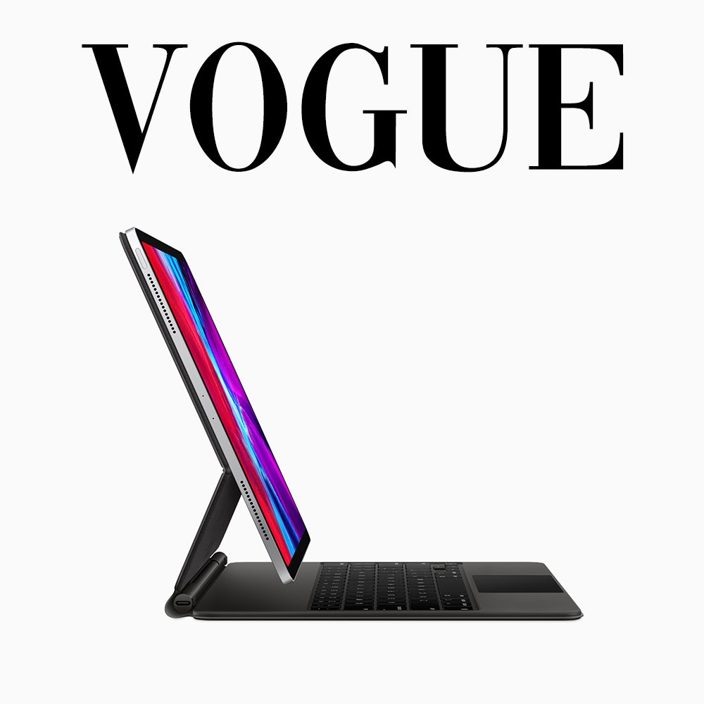 The #VogueChallenge Is More Than a Hashtag
_

@apple 2020 iPad Pro (Second Generation) LiDAR Scanner and trackpad support ➕
@apple Magic keyboard for iPad Pro11-inch and 12.9-inch (2nd generation)
Made @aapltrdng @vogue Challenge Pick

__

#voguecover #vougemagazine #vouge