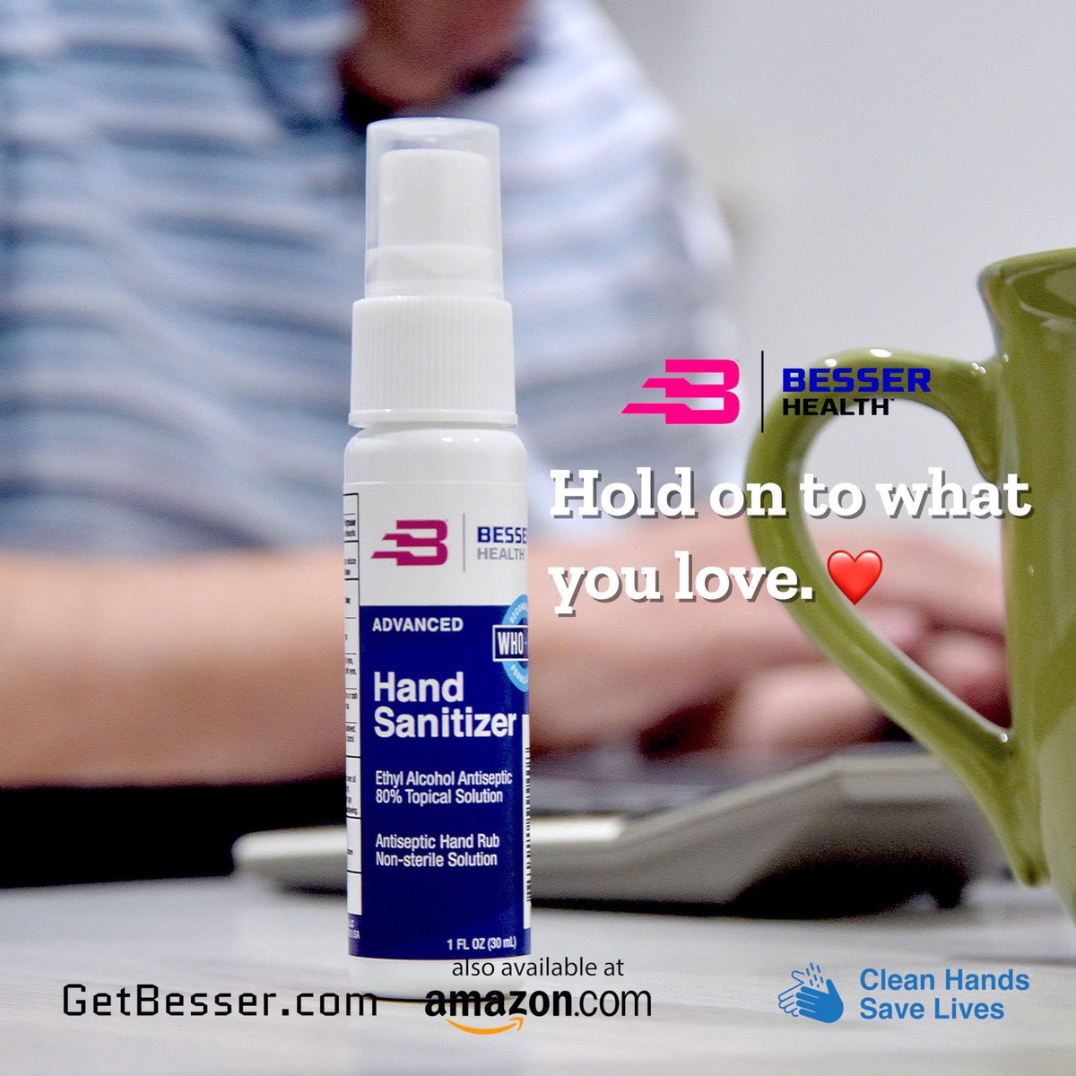PsrBrands's tweet photo. Besser Hand sanitizer effectively kills germs at school, home, work or on the go... if used correctly! Are you and your kids following these three steps?⠀ The #CDC and #WHO both recommend the use of hand sanitizer when soap and water are not readily available 
#BesserHands https://t.co/QMJlYeBOIL