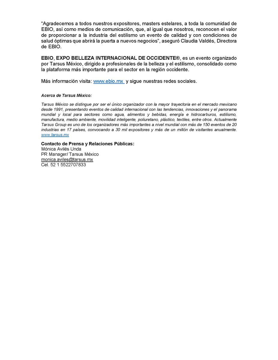 :::AVISO IMPORTANTE::: EBIO se pospone para 2021 y lanza el primer evento virtual para los profesionales de la belleza #EBIOnline Regístrate SIN COSTO en ebio.mx