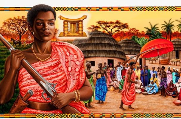 Yaa Asantewaa - Ashanti warrior queenthe queen mother of Ejisu in the Ashanti Empire – now part of modern-day Ghana. In 1900, she led the Ashanti war known as the War of the Golden Stool (The Ashanti uprising), also known as the Yaa Asantewaa war, against British colonials.