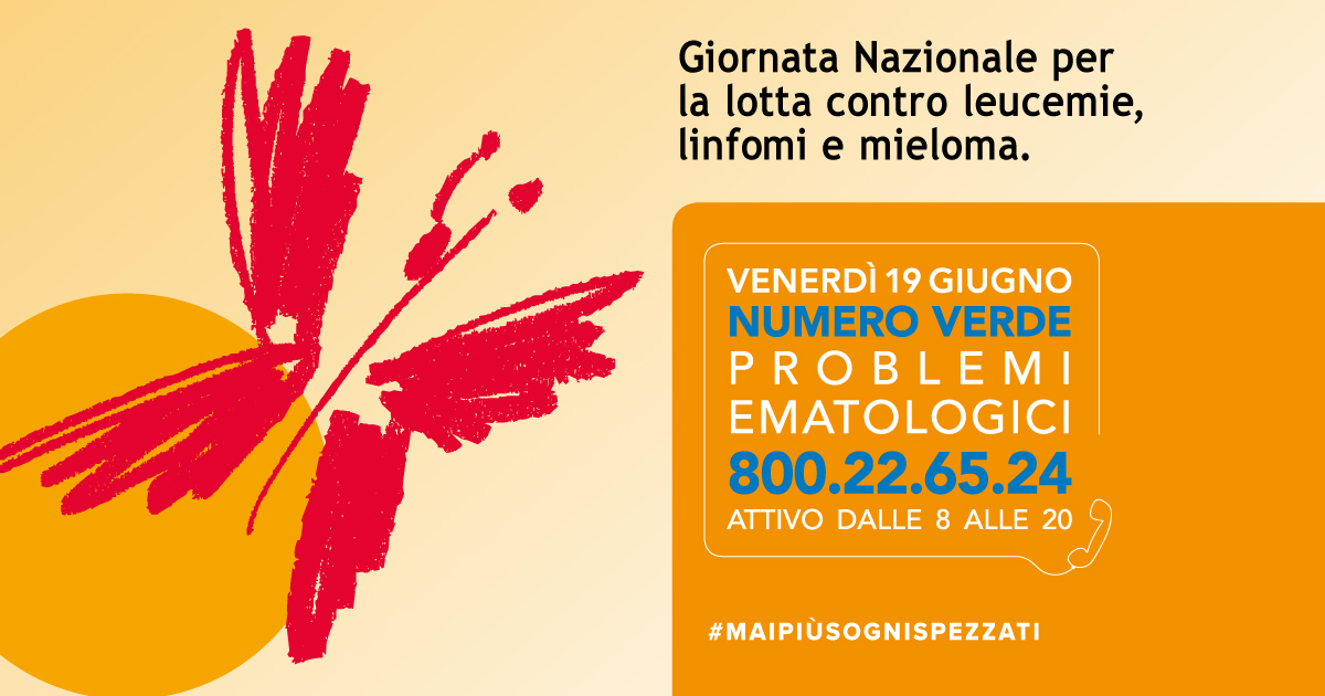 AIL_ets's tweet photo. Fino alle 20:00 sarà attivo il #NumeroVerdeAIL 800226524. Un team di importanti ematologi sarà a tua disposizione per dare informazioni sulle malattie, sui Centri di cura e su tutti i servizi dell’Associazione. #GiornataNazionaleAIL https://t.co/TQCb37WN1X