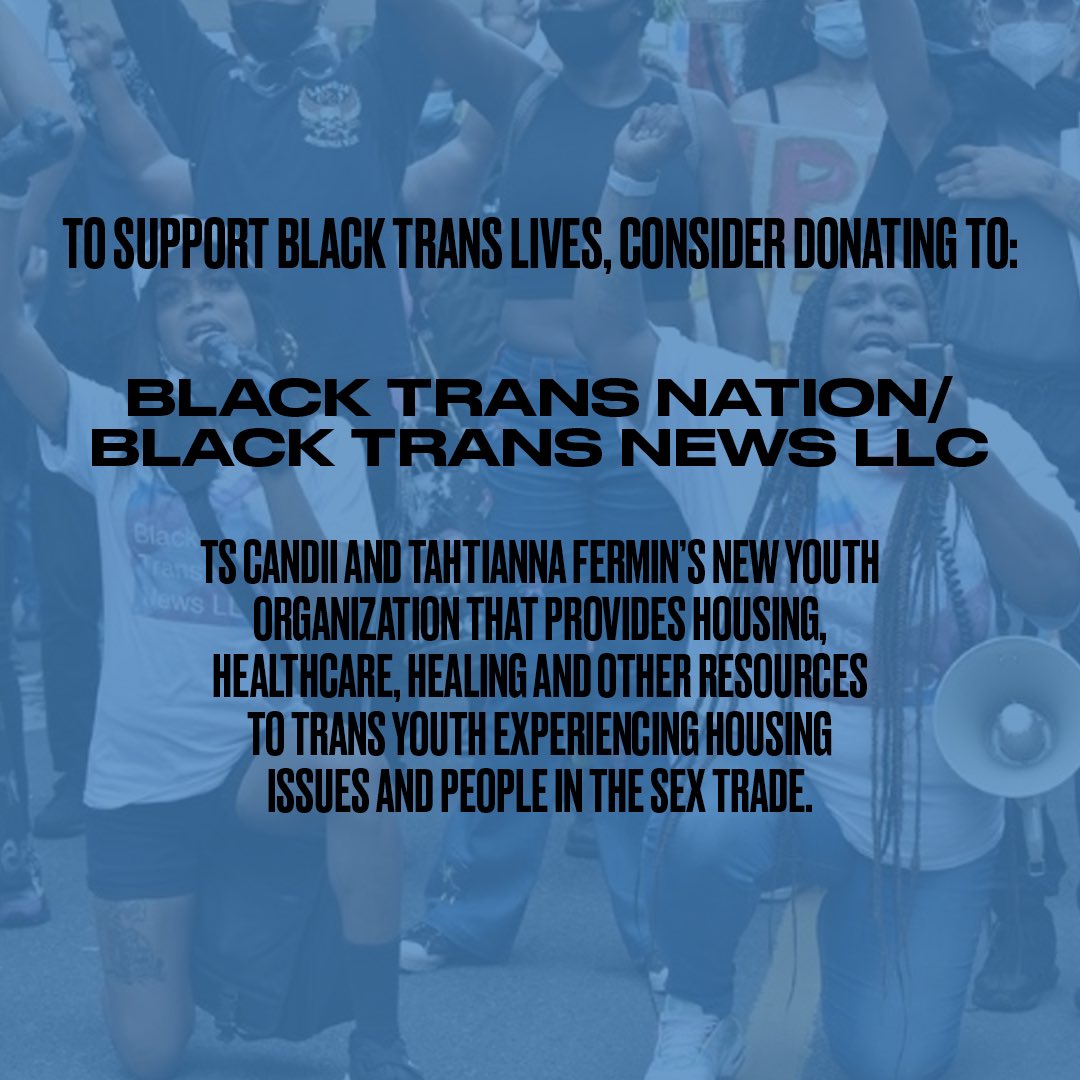 If today’s powerful episode resonated with you, please consider donating to @TS_Candii and @TahtiannaFermin’s Black Trans Nation/Black Trans News LLC initiative. 

Info and fundraiser link can be found here: gf.me/u/x9jgvb #BlackTransLivesMatter