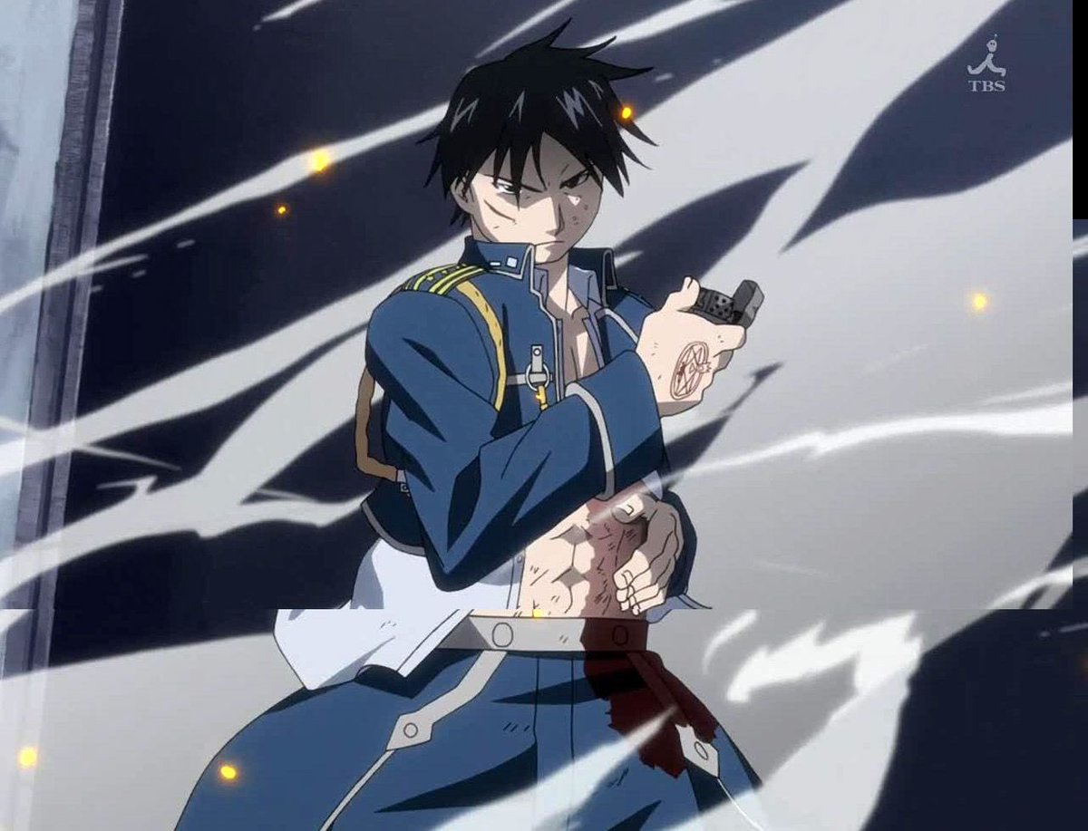 7. roy mustang (fullmetal alchemist) - honestly think he was my first ever anime crush