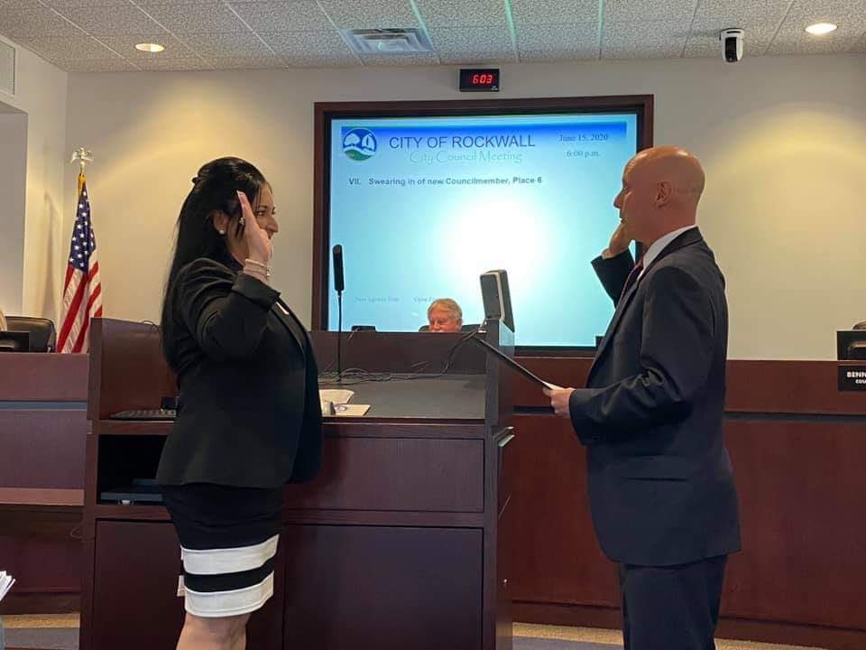 MisterCabarrouy's tweet photo. I’m so proud of @AnnaGailcam. She was just sworn in as the newest member of the Rockwall City Council. Thank you for representing our community. We are fortunate to have her in our LOTE team. #RoleModel #HispanicVoice #JFND https://t.co/fYS3c9DQib