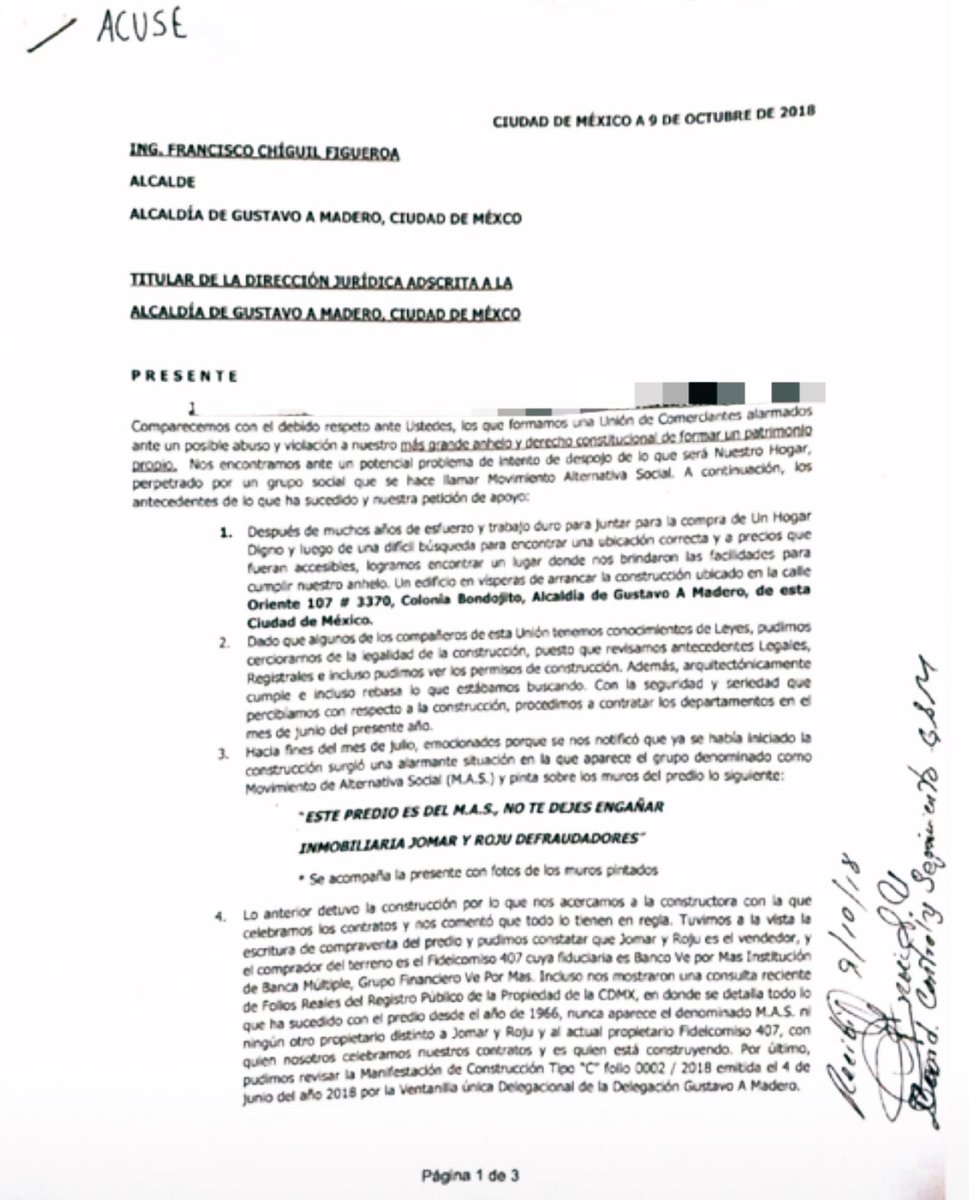 marianaaarodrig's tweet photo. Desde el 9 de Octubre del 2018, solicitamos la ayuda del alcalde @fchiguil y es hasta hoy 18 de junio 2020, que ha ignorado nuestra petición. Al igual que @Claudiashein @rosaicela_ @arturomedinap @craviotocesar. #4TFalsa #CDMX https://t.co/26CrEpmjOX