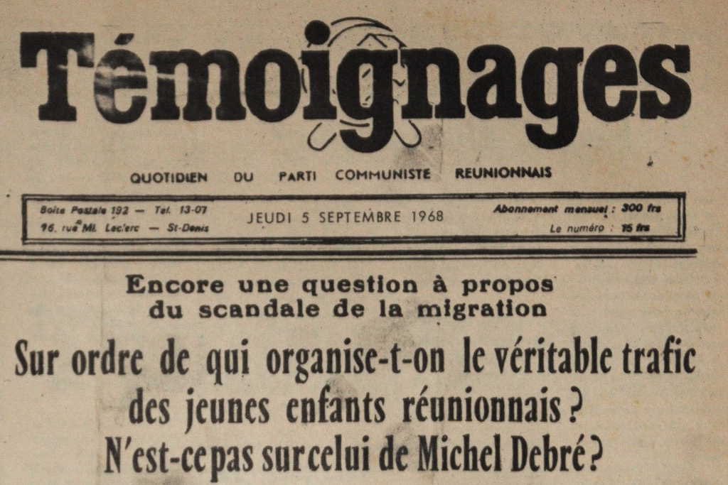 Déjà à l’époque des voix se lèvent pour dénoncer cette injustice dans le journal Témoignages et même jusqu’en France métropolitaine dans Libération.