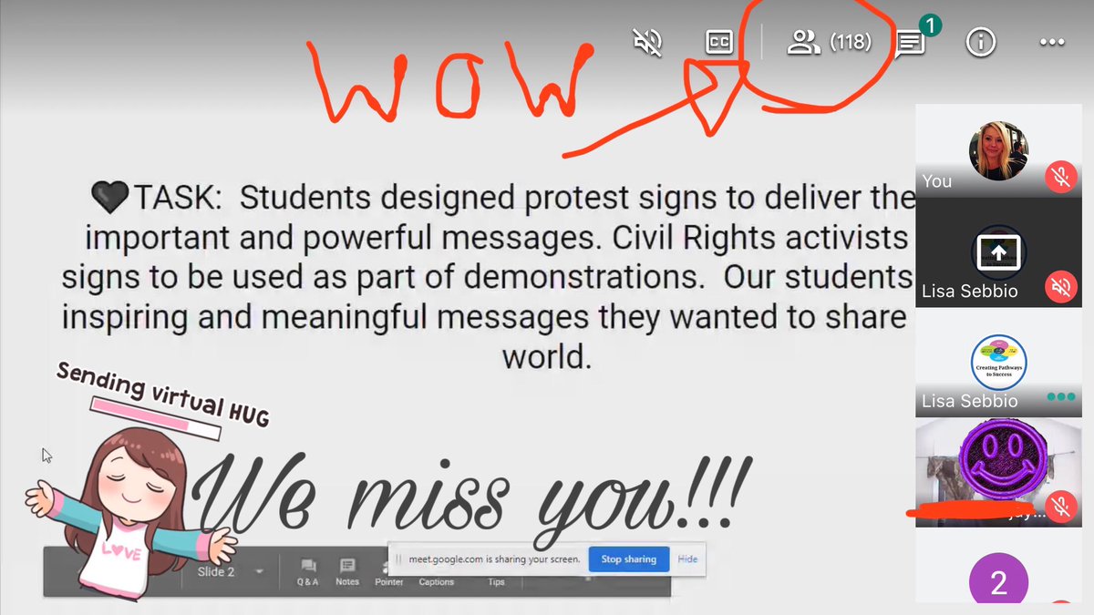 julia_petersen1's tweet photo. Amazing turnout for our virtual assembly today. 118 friends joined us &amp; shared some of the great learning they’ve done. All of you deserve the perseverance award for your hard work &amp; dedication, despite the many challenges we’ve been faced with! We miss you! @TDSB_GallowayRd https://t.co/jobmXkO7BR
