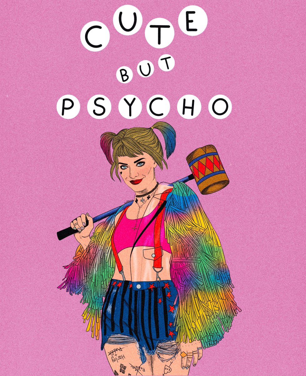 KellyCallieKell's tweet photo. Cute but Psycho 

#HarleyQuinn #illustrationart #art https://t.co/W9kXAd7lCE