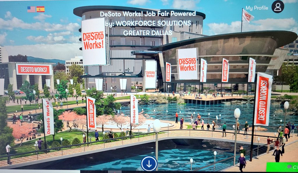 CandiceQuarles's tweet photo. DeSoto Works Virtual Job Fair is a wrap!🎬 Special Thanks to all who helped make it happen! 
@WFSDallas @lblarrea @desototx @Curtistene @MarcusDKing @CarlShermanSr @DeSoto_Chamber @dc3online @SbridgesDallas https://t.co/9GNaWVdkQD