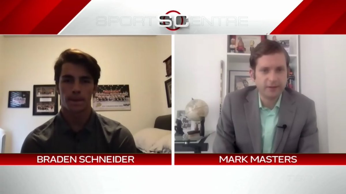 TSN Hockey (@tsnhockey) on Twitter photo Brandon defenceman and #NHLDraft prospect Braden Schneider tells <a href="/markhmasters/">Mark Masters</a> he plays a physical style after studying Scott Stevens’ videos as a kid and how the 6-foot-2, 202-pounder from Saskatchewan is modelling his style after Shea Weber: fw.to/ytWIsPU
#TSNHockey Brandon defenceman and #NHLDraft prospect Braden Schneider tells <a href="/markhmasters/">Mark Masters</a> he plays a physical style after studying Scott Stevens’ videos as a kid and how the 6-foot-2, 202-pounder from Saskatchewan is modelling his style after Shea Weber: fw.to/ytWIsPU
#TSNHockey