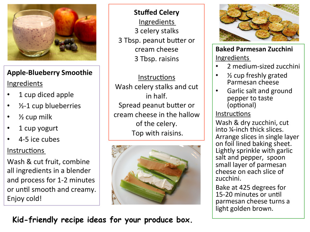 RV337's tweet photo. Easy, kid-friendly recipe ideas for your produce box.
#fuelingkskids #farmerstofamilies #coloryourplate https://t.co/plfDlAVKxT