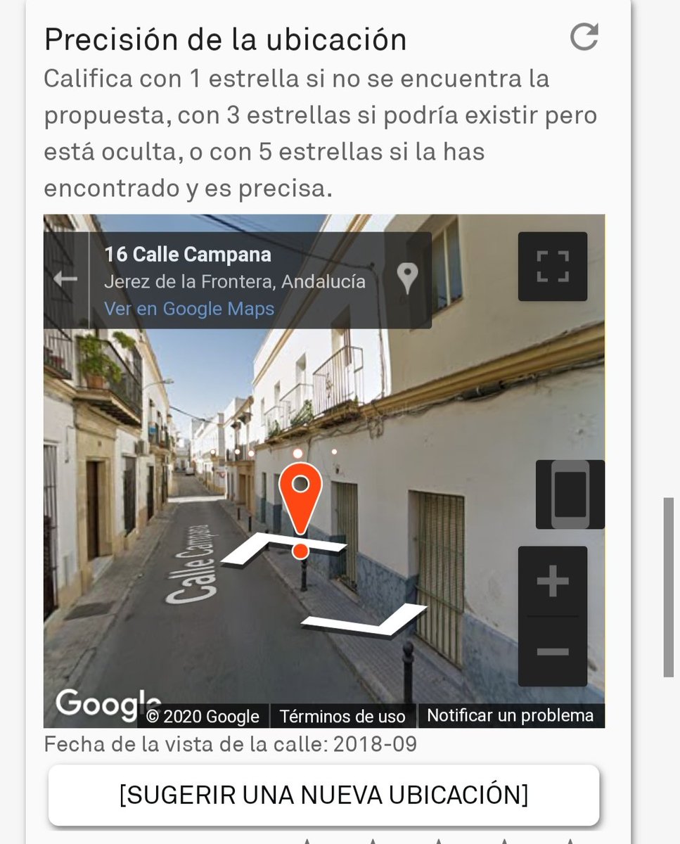PokemonGo_Sev's tweet photo. @EstherAsuka Tristemente creo que en esta ocasión tampoco será posible que tú propuesta sea aceptada. 

En street view no aparece la referencia en la ubicación asignada, ni en el entorno cercano. 

Si aportas una foto 360 creo que sin problemas tu propuesta será aceptada! Suerte!!! 😊 https://t.co/J7mzJEMFU7