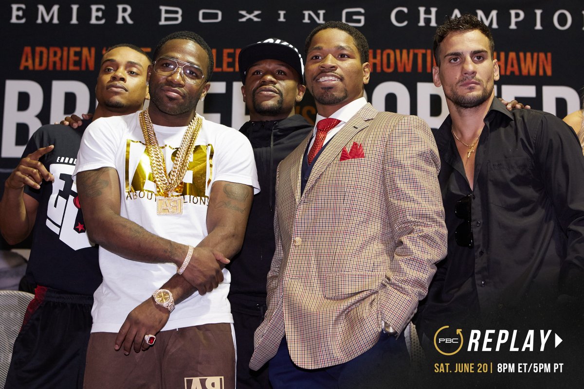 premierboxing's tweet photo. #PBCReplay is back this Saturday with a re-airing of 2015’s Welterweight showdown #BronerPorter in our main attraction and #SpenceLoGreco as the co-main feature.
Tune into our YouTube channel at 8pm ET/5 pm PT to catch the FULL Fight card.
💻 :https://t.co/2w0DmT1zTq https://t.co/0TNiZS8fhj