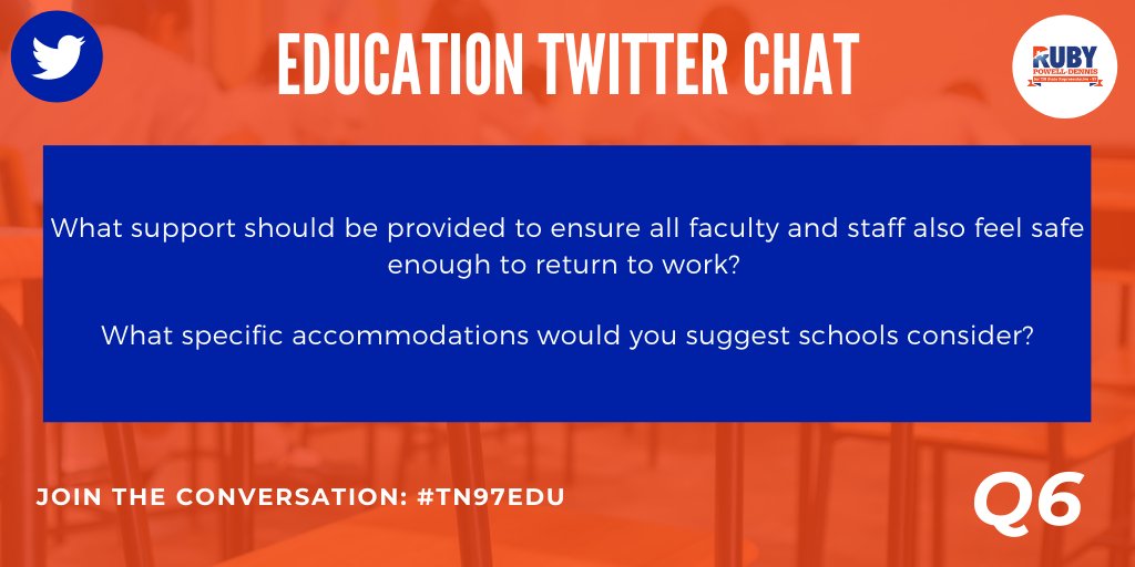 RPowellDennisTN's tweet photo. Last question! Q6

#TN97EDU #K12 #EDCHAT #DIGLN #21stCenturyLeadership https://t.co/3NZyDNFeB5