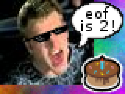 EOFCoop's tweet photo. Today marks 2 years since we became officially EOF! Lots of stuff happening online every day including this amazing collaborative pixel basher! Join us for some drinks tonight from 7PM! https://t.co/ZmCNb0yreE https://t.co/l8iBqE1Qsz