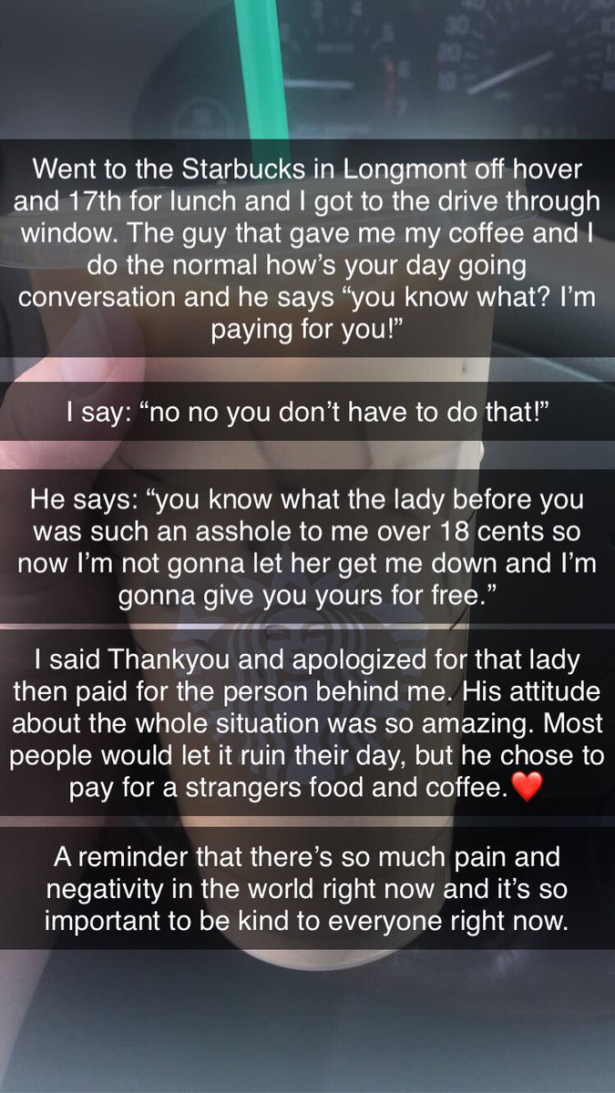 moors_m's tweet photo. @Starbucks I couldn’t catch the mans name, but this whole thing made me tear up during my lunch break today. What an amazing human. https://t.co/B8gQSs3tk7
