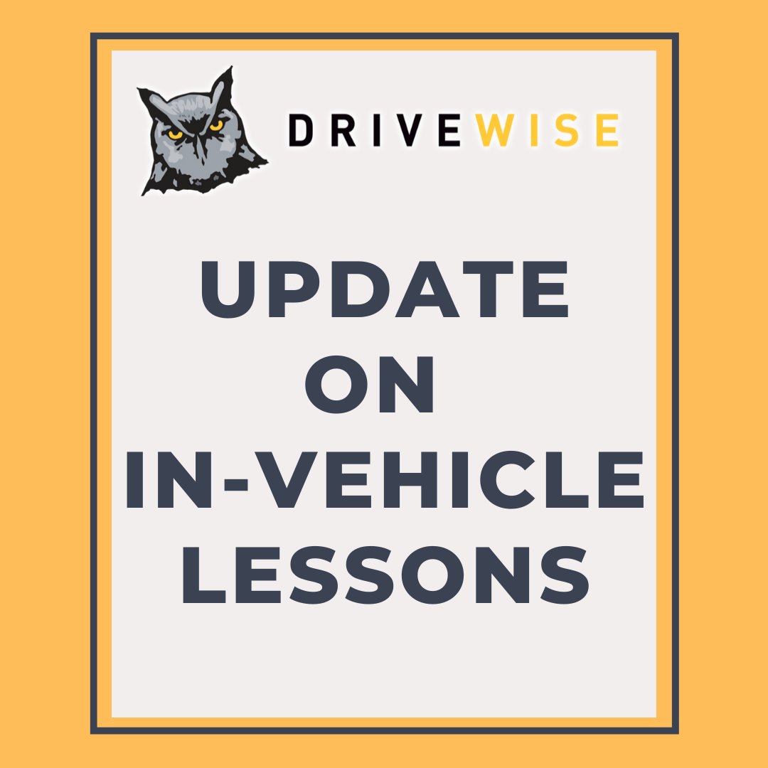 DriveWiseCanada's tweet photo. We have up date on in vehicle lessons - please click on the link for more information:
https://t.co/aDChH9OmLE
#drivingschool #drivewise #barrie #burlington #oakville #driverseducation #ontario #mto #newdrivers #novicedrivers #driversed #safestart #drivinginstructors https://t.co/4hSjiCWmQ4