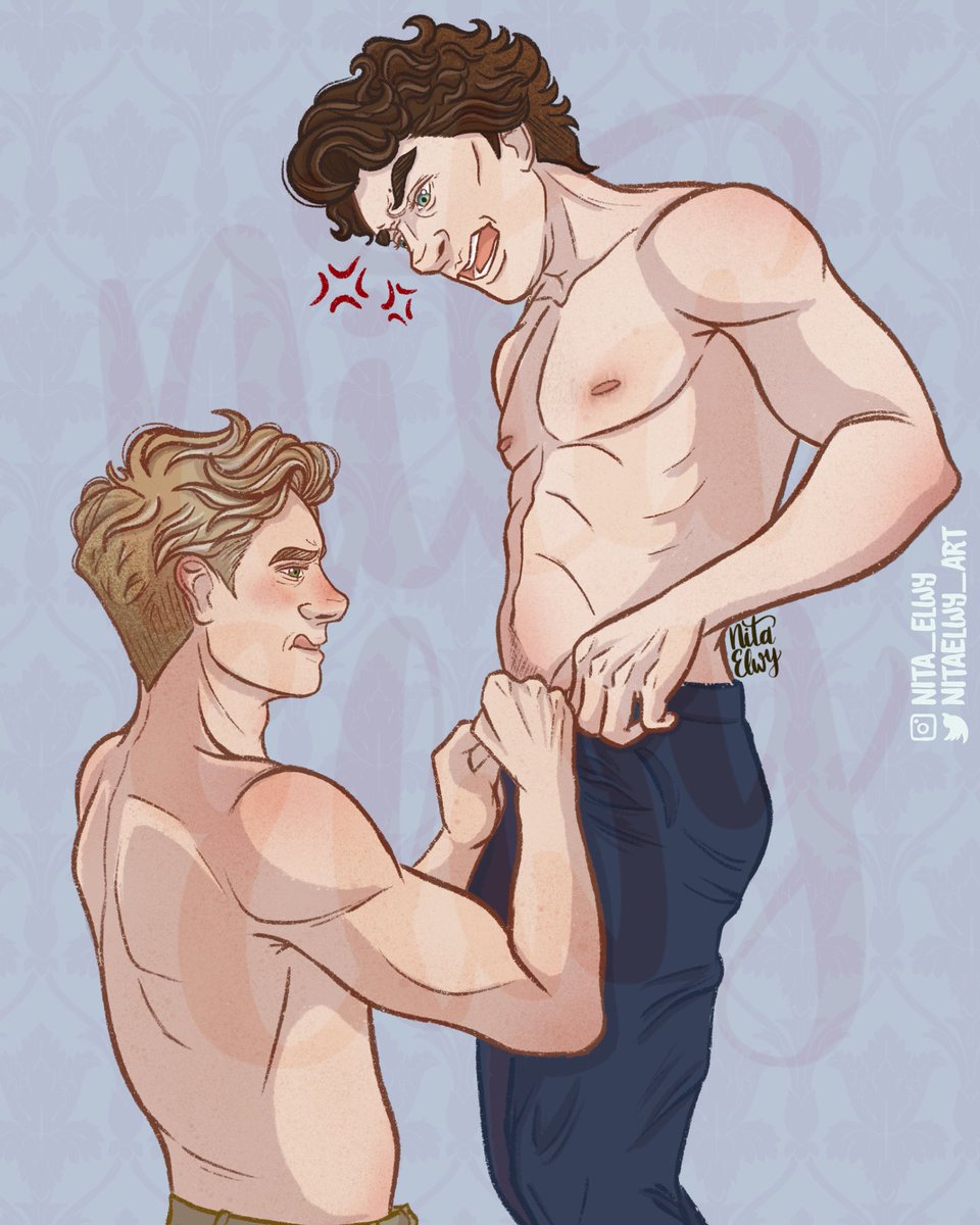 NitaElwyArt's tweet photo. 1/3 I have decided to split my new art into 3 posts. Part one. John is hungry...
#johnlock #johnlockfanart #johnlocksmut #johnlocknsfw #johnlockfandom #nitaelwyart #johnlocklove #sherlockian #johnlockpridemonth #johnwatson #sherlockholmes https://t.co/qCrUwEaOta