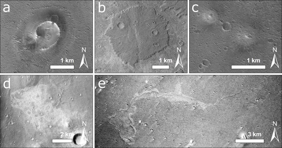 For several fields, this approach works... But once I read paper by Komatsu et al. (2016) about large field of cone-, flow- and pancake-like features inside Chryse Planitia and I was like: Hm, sedimentary volcanoes here, again? Let's try disprove it 9/n  https://www.sciencedirect.com/science/article/abs/pii/S0019103515005989