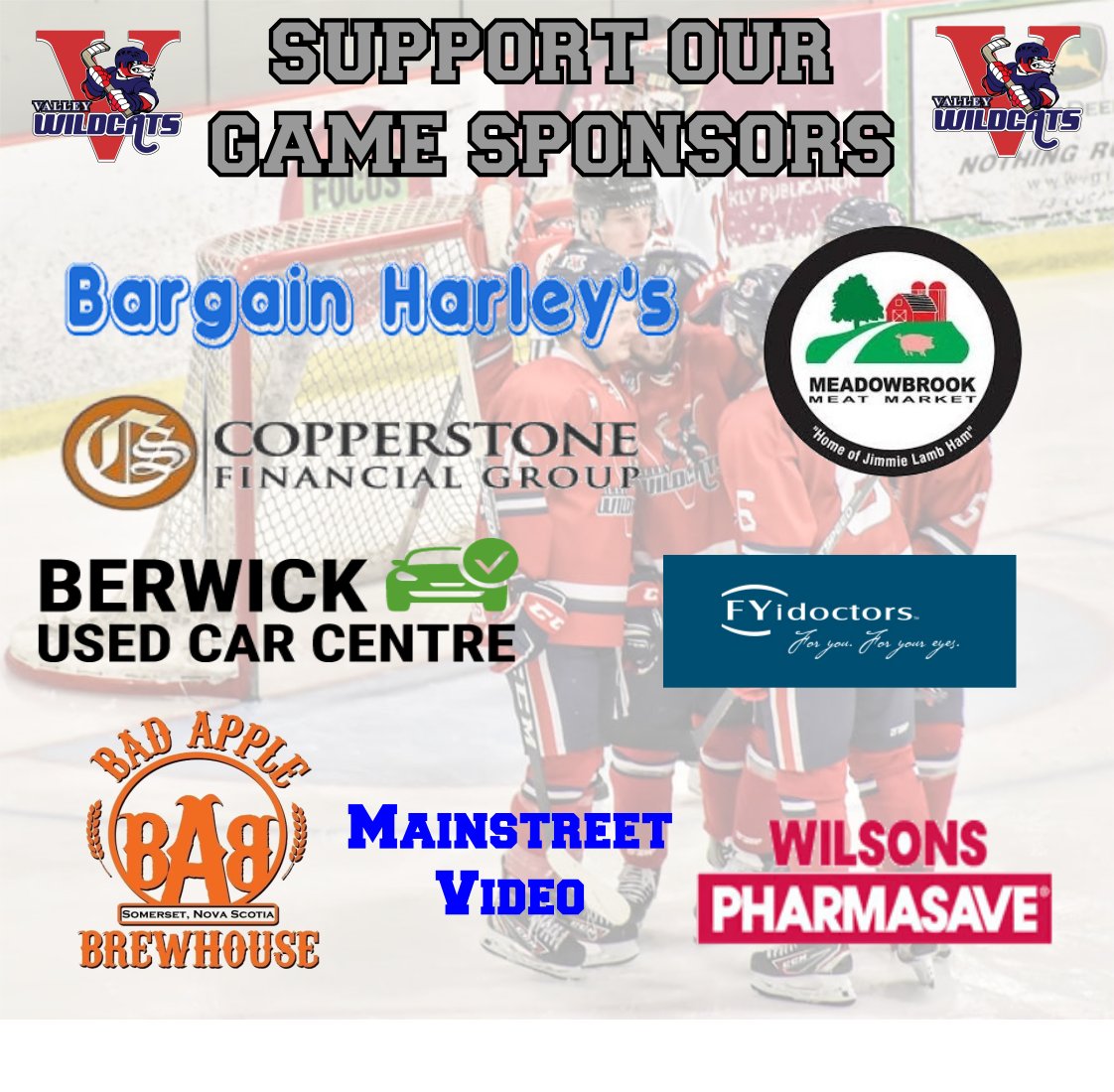Valley_Wildcats's tweet photo. More thank yous to some of our amazing Game Sponsors last season, including these folks from Berwick and area. We can't exist without their support. Businesses are opening, so #SupportBerwickBusiness
@MeadowbrookMeat @BadAppleBrewing @WilsonsPS @Fyidoctors @town_berwick https://t.co/FzGcggEhFs