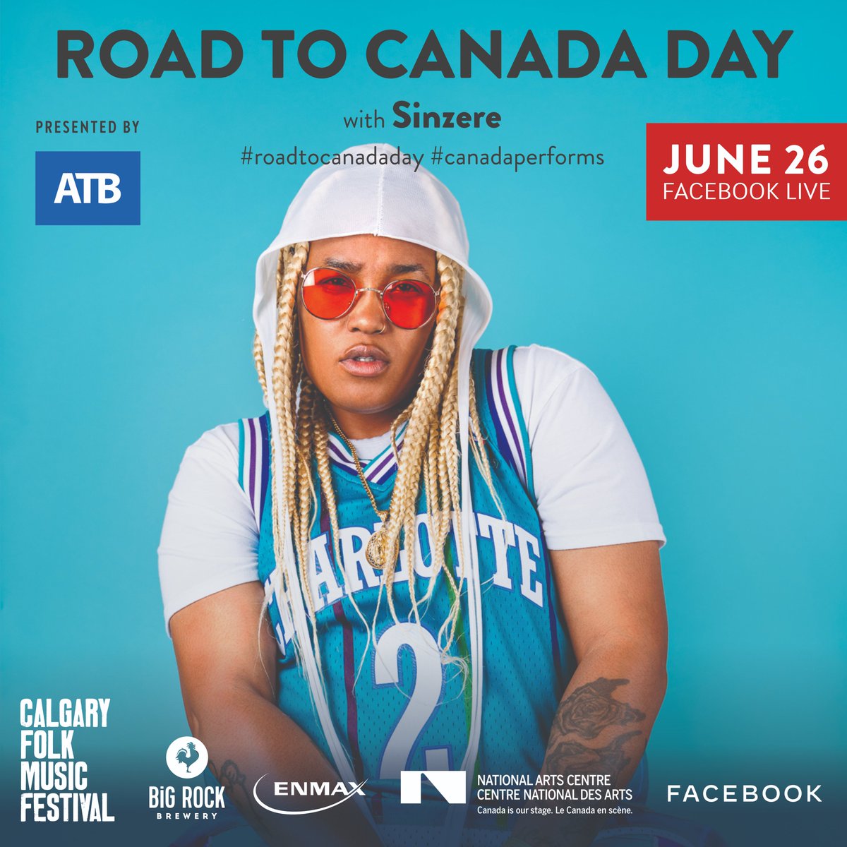 calgaryfolkfest's tweet image. In partnership with @CanadasNAC and Facebook Canada, and presented by @atbfinancial, we are thrilled to announce two free concerts! Tune in for the livestream from Festival Hall with Sinzere on June 26 and Shaela Miller on June 30 at 7:30 PM.

#RoadToCanadaDay #CanadaPerforms
