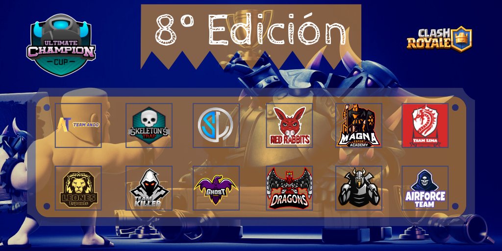 Aquí está la 8º edición #UCC y sus participantes!

Se enfrentarán en un suizo de 7 rondas y los 6 primeros irán a playsoffs. Suerte a todos🤞

Enlace a la clasificación🏆
challonge.com/es/k4sqghvx