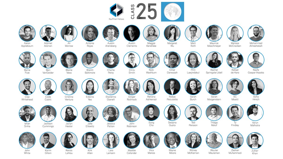 Kauffman Fellows (@kauffmanfellows) on Twitter photo We're excited to introduce you to the newest members of Kauffman Fellows. Meet <a href="/KauffmanFellows/">Kauffman Fellows</a> Class 25—a thread! 1/61 We're excited to introduce you to the newest members of Kauffman Fellows. Meet <a href="/KauffmanFellows/">Kauffman Fellows</a> Class 25—a thread! 1/61
