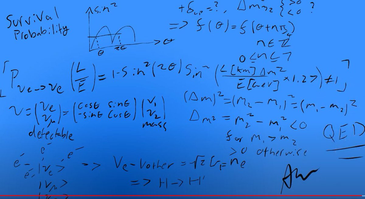 OxfordPhysics's tweet photo. *NEW VIDEO* Do you know about Survival Probability? Let #ParticlePhysics graduate Alex Goldsack tell you all about it...in his latest video 📺 Watch here: https://t.co/RbN3VpqIWU and follow him on #YouTube
#LovePhysics #Neutrino #NeutrinoPhysics #SurvivalProbability https://t.co/SawnEHen6j