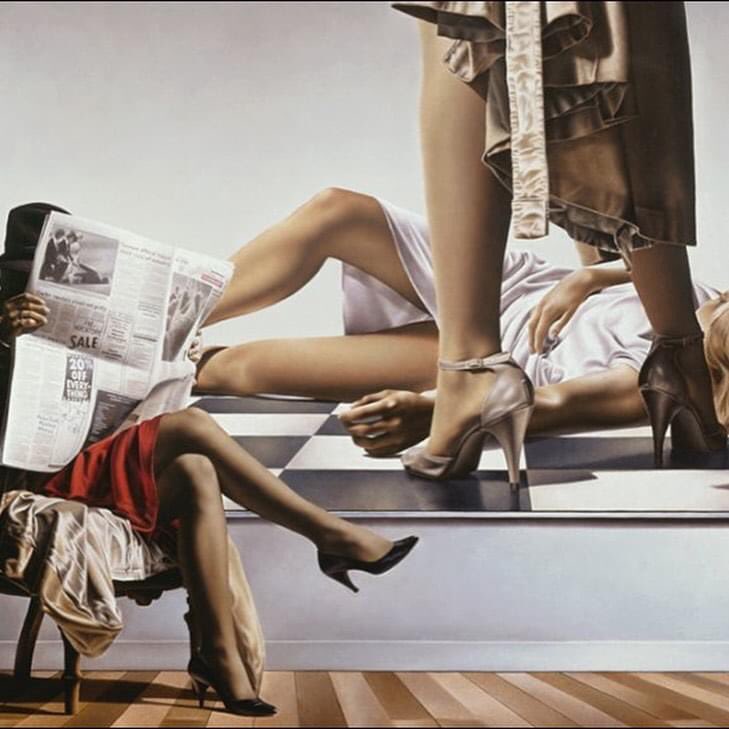 Y el otro artista canadiense de hoy es Paul Kelley (Nueva Escocia, 1955) pero en este caso pinta sirenas urbanas y parece que lo tiene claro:

“La belleza y la gracia de la forma femenina en mi obra está destinado a transmitir sólo eso.”

Paul Kelley