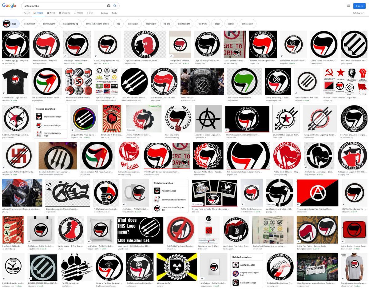 The Tennessee Holler On Twitter Here Are Antifa Symbols No Red Triangle Despite What Teamtrump Is Claiming Also Per Mmfa Trump Ran 88 Ads Https T Co 7bssz7rhba 88 Is Nazi Code For Heil Hitler