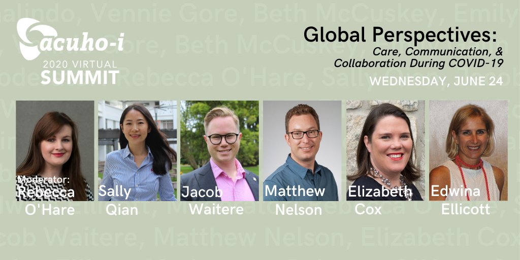 Next week's #ACUHOI Virtual Summit will also feature an engaging global panel. These individuals will share promising practices from their home campuses, discuss cross-border collaborations, &amp; more. acuho-i.org/virtual-summit