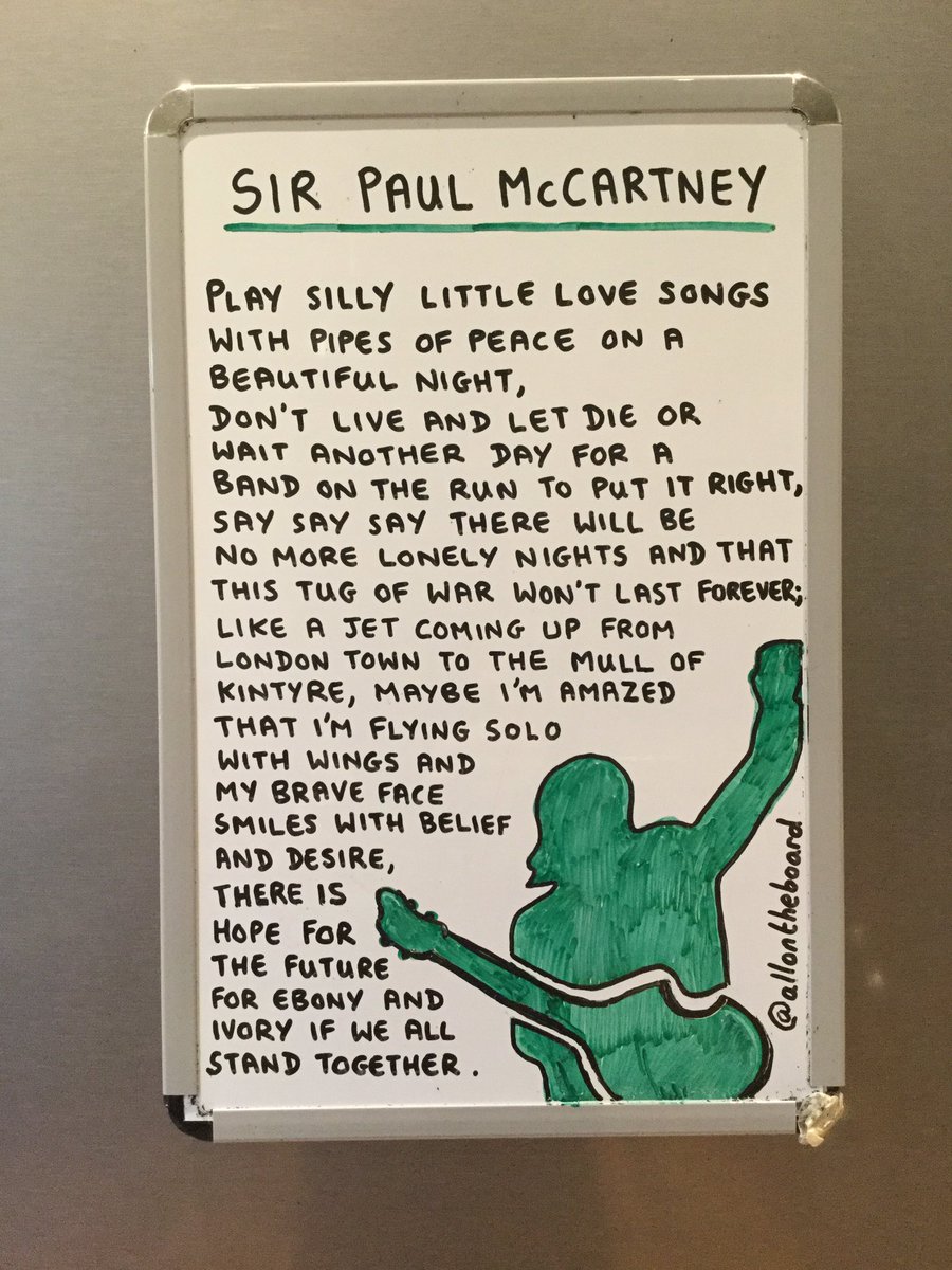 Happy Birthday @PaulMcCartney 

#PaulMcCartney #SirPaulMcCartney #HappyBirthdayPaulMcCartney #allontheboard