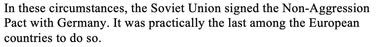 First, Putin argues that the USSR was "practically the last among the European powers" to sign a non-aggression pact with Germany. True? False. There was the 1934 Polish-German non-aggression pact. But otherwise I have no idea what he's talking about.