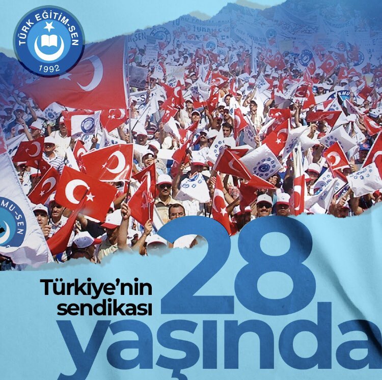 mysdgn's tweet photo. Türkiye’nin sendikası
Eğitimcinin umudu
Kazanımların sahibi  #TürkEğitimSen28Yaşında https://t.co/1QjQhVeBVU