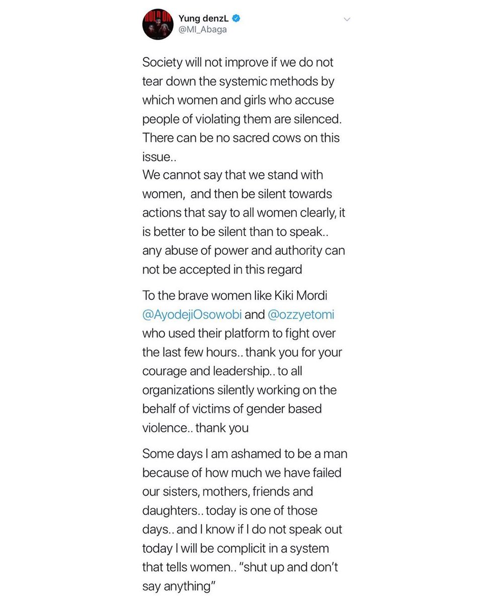 pezidiukwu's tweet photo. Some Nigerian celebrities that has reacted to the Dbanj rape accusation case. 👏👏
#TimiDakolo #TiwaSavage #TiwaSavage #RitaDominic #DonJazzy #MiAbaga #Timini #MsDSF https://t.co/LjM3EjzLh3