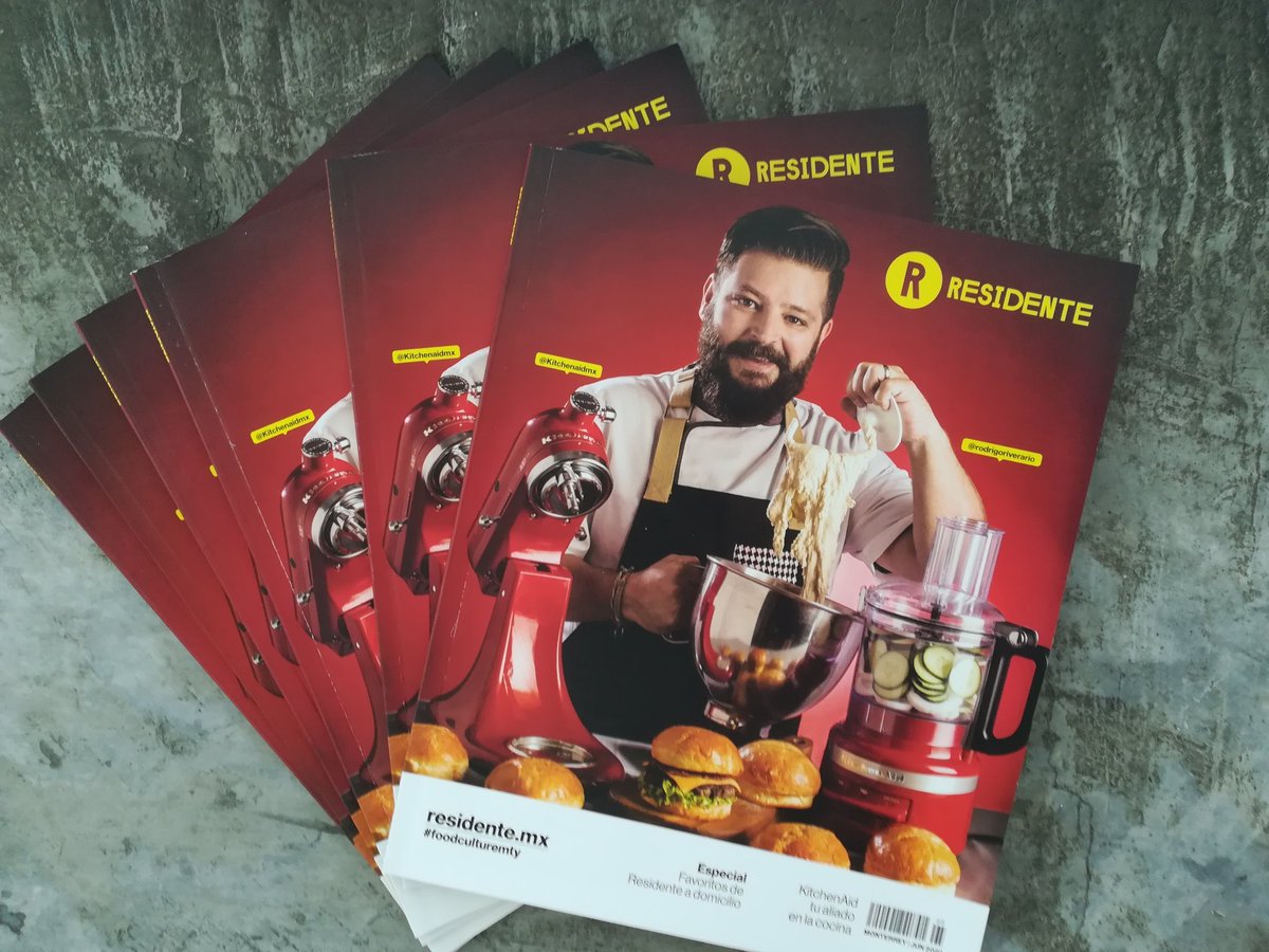 Ya está saliendo a distribución la edición de Junio de Residente. En portada el gran <a href="/RiveraRio/">Rodrigo Rivera Rio Z</a>. Uno de los chefs más representativos de Monterrey y promotor de la cocina norestense.
