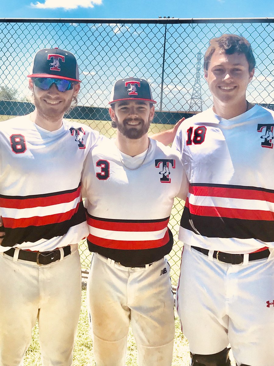 1chrisgarner's tweet photo. Good to see these former ⁦Broncos still grinding! ⁦@legacybaseball9⁩ ⁦@itspcat⁩ ⁦@naterombach⁩ ⁦@Rileyblanton20⁩ #savagestorm #tducks #GunsUp https://t.co/IXj8o9DO7W