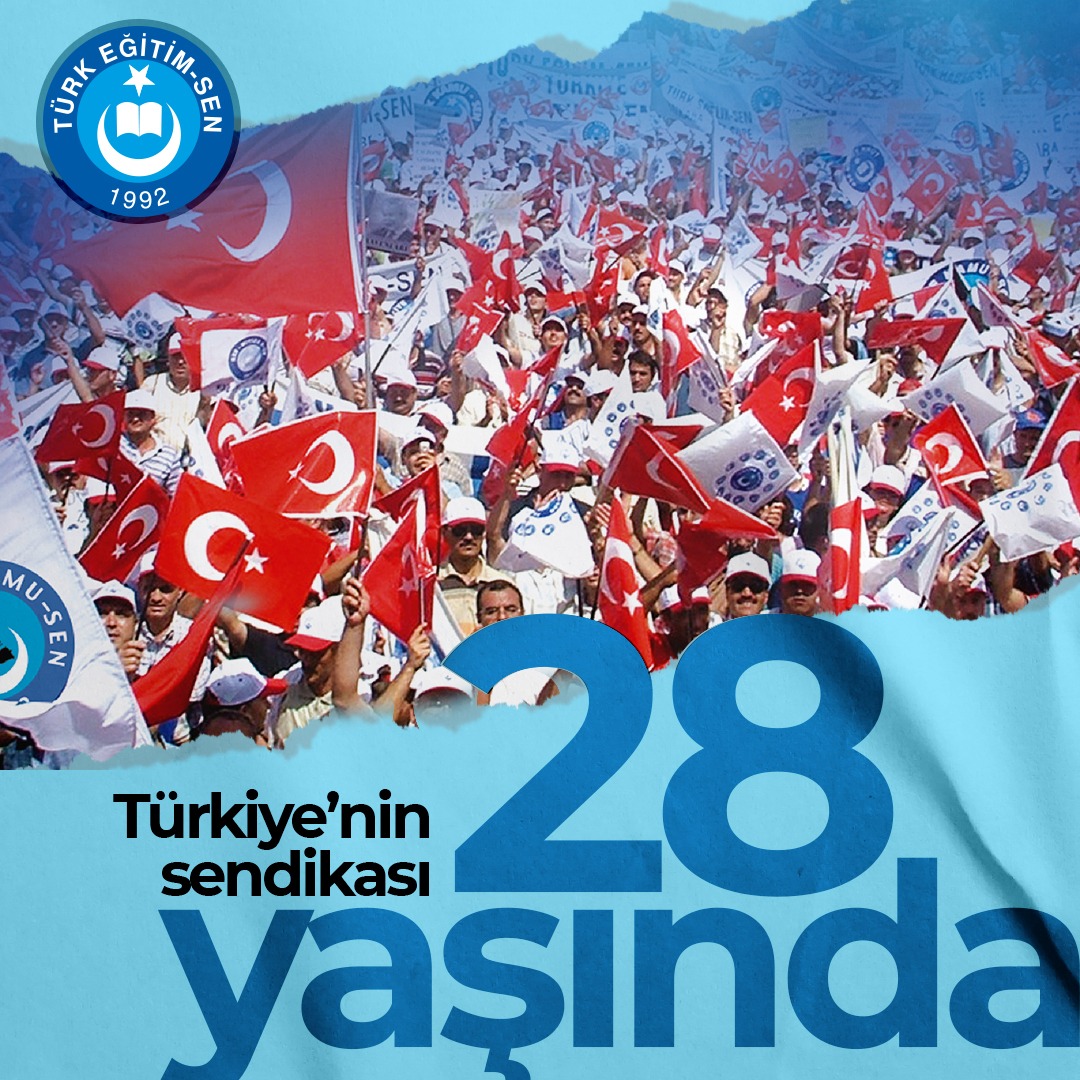 İlkeli ve kararlı sendikacılığın adresi #TürkEğitimsen28yaşında