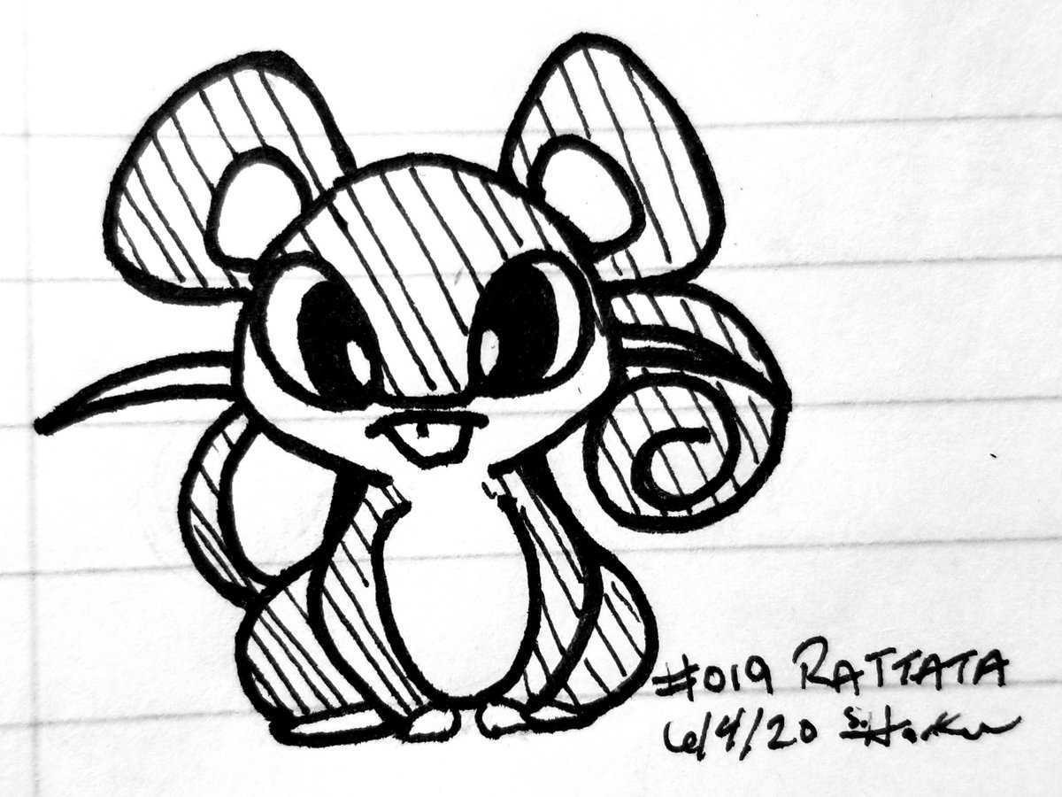Reverrii_Pixy's tweet image. #DrawEveryPokemon
019 - #Rattata
I really like the way this one came out! 
#Pokemon
#PokemonArt
