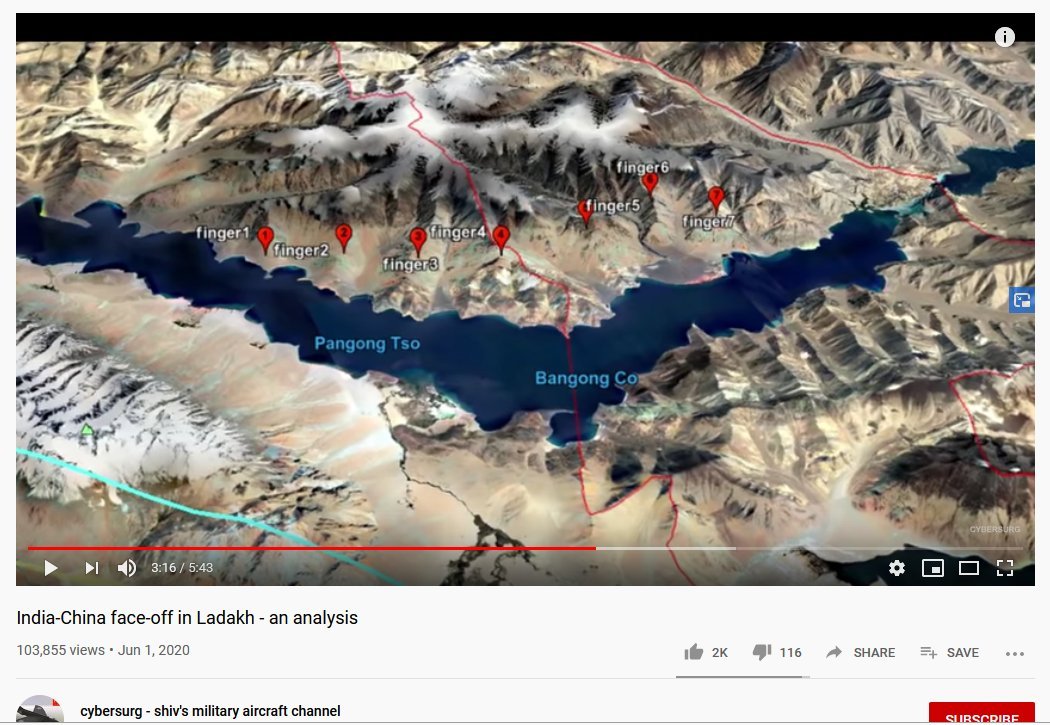 7) Why  #IndiaChinaFaceOff now?Because China is worried that if India completes all 61 border roads by 2022, it won't be able to bully. India built the highest bridge in Ladakh.China pushing westward on Pangong lake (beyond finger 6), and encroaching Galwan for this only.