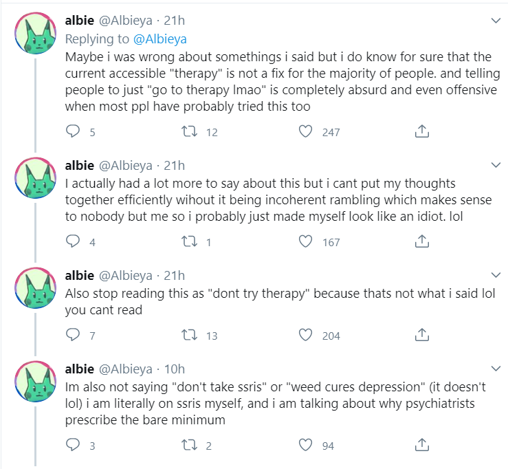 You might be wondering "Lapis, why waste all this time and energy on a Twitter thread. It's not that bad." This is why. This person knows what they're saying is half baked, but instead of restarting, they blame everyone but themselves and give up.