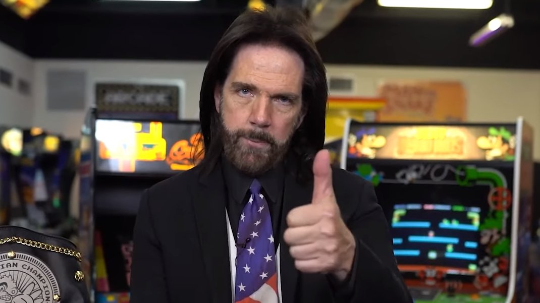 Kotaku's tweet photo. Guinness World Records reinstates Billy Mitchell’s Donkey Kong high scores: https://t.co/gMeQ8f5V1T https://t.co/LJAY45HZXy
