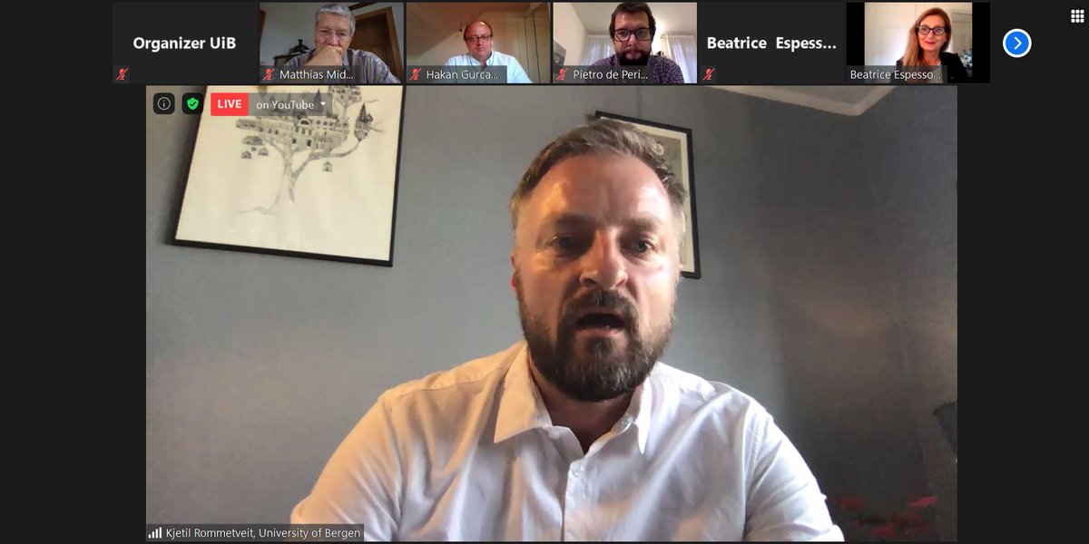 Thanks Béatrice Espesson-Vergeat, Hakan G. Sicakkan, Matthias Middel, Pietro de Perini &amp; Kjetil Rommetveit for the discussion. Very interesting to see how universities can offer long-term reflections on a Post-Pandemic World. 1st #ArqusAcademicDebate. Post-Pandemic Citizens.