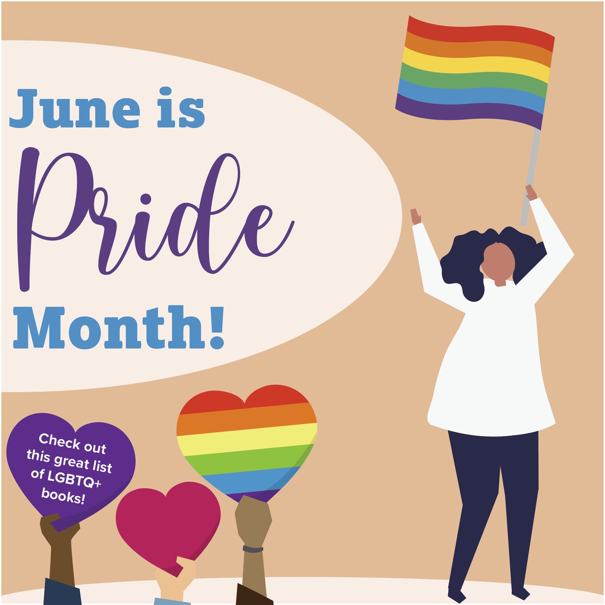troylib's tweet photo. June is #PrideMonth! Celebrate with our list of educational reads and helpful materials we've put together to help inform and educate! Happy Pride! #Pride #LoveWins https://t.co/23FkAyihIb https://t.co/kcNEMibnMy