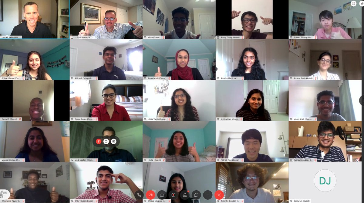 Cisco High 2020 kicked off virtually Monday. I am so excited to spend time with these incredibly talented students; it makes me confident that our future is in great hands! Also proud of the Cisco team who made it all possible.  #CiscoHigh  #Cisco  #Webex
